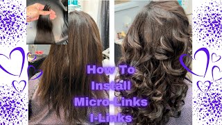 How To Install Micro-Links ( I-Links ) Hair Extensions | Pagans Beauty @Donnabellahair