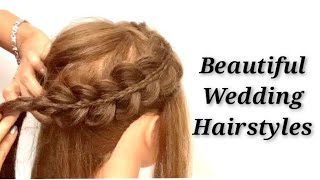 2 Beautiful Hairstyles : Open Hairstyle For Party : Cute Braid Hairstyle : Wedding Hairstyles