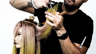 Modern Shag Haircut With Curtain Bang | Hair Tutorial