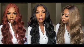 Come Through Outre | Body Wave Wig |Outre Synthetic Sleeklay Part Lace Front Wig - Idina (Hairsofly)