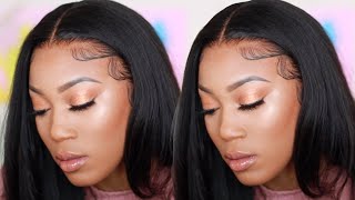 How To Install A Lace Wig For Beginners | Realistic Transparent Lace  | Myfirstwig