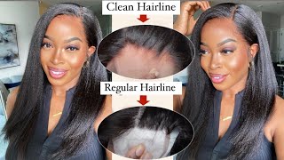 Wow Fake A Silk Press With Clear Hd Lace Wigundetectable Hairline  Like Scalp Ft Xrsbeautyhair