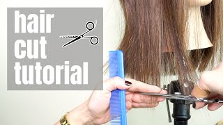 Haircut Tutorial: How To Cut Your Family'S Hair At Home! Medium To Long Length Hair. | Lina Wal