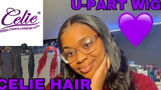 16Inch U Part Wig| Ft. Celie Hair