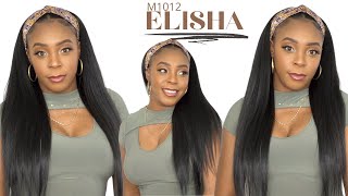 Bobbi Boss Synthetic Hair Headband Wig - M1012 Elisha --/Wigtypes.Com