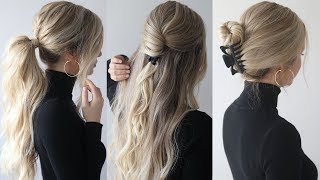 How To: Easy Hairstyles W/Claw Clips | Claw Clip Hairstyles