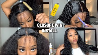 Best 4X4 Lace Closure Wig Install Using Got 2 B Freeze Spray | Cheetah Beauty Hair