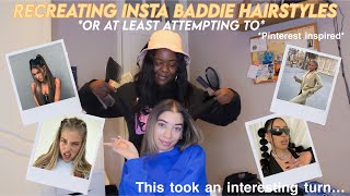 Recreating 6 Instagram Baddie Hairstyles (Or Attempting To) *Pinterest Inspired* || Dani X Lex