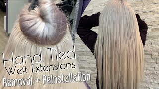 Hand Tied Wefts | Removal + Installation