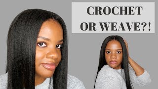 U Part Wig Install: Straight Crochet Braids Made Easy!