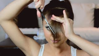 How To Cut Perfect Side Swept Bangs At Home