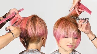 Short Pixie Bob Cut With Bangs For Summer Haircut Tutorial - Wispy / Fringe – Vern Hairstyles 57