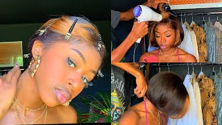Wrap On A Wig| Melting Lace Bob Wig |Divaswigs.Com |How To Get The Perfect Layered Bob|Lonnie .B