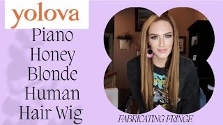 Yolova Human Hair Wig Unboxing & Review - Piano Honey Blonde