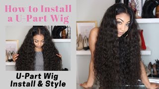 How To Install A U-Part Wig |  U-Part Wig Install & Style