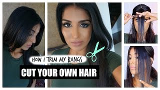 How To Cut Your Own Hair - Bangs