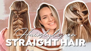 Hairstyles For Straight Hair + Heatless Hairstyles - Kayley Melissa