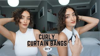 Curtain Bangs On 2C/3A Curly Hair? Absolutely Yes! I Show You How!