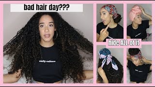 Easy Lazy Curly Hairstyles \\ How To Hide A Bad Hair Day
