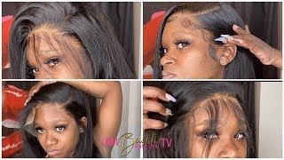Front Bang Lace Wig Hair Hack| Side Part  Baby Hairs | Ywigs Hair✨