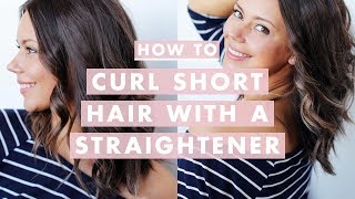 How To Curl Short/Medium Hair With A Straightener