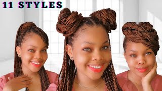 11 Ways To Style Your Knotless Braids| African Hairstyles