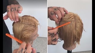 How To Cut Short Layered Haircut For Women - Short  Haircutting Techniques