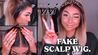 Hairvivi Fake Scalp Wig Review And Install.