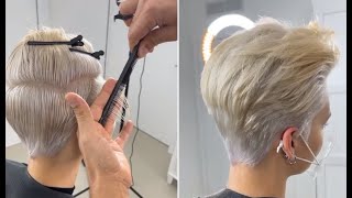 Short Pixie Haircut And Hairstyle For Women | Very Short Layered Cut | Haircut Tips & Techniques