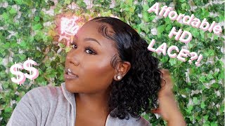 Super Soft And Affordable Curly Bob Wig Install | 360 Invisible Hd Lace?!! | Yoowigs