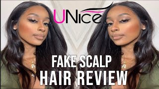 Fake Scalp Wig Is It Worth It??| Ft. Unice Hair