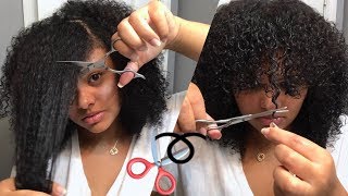 How To Cut Bangs On Curly Natural Hair