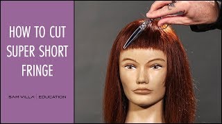 How To Cut Short Bangs With Lots Of Texture - Baby Fringe