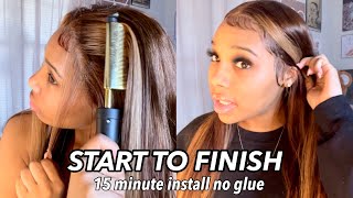 How To Install A Highlight T-Part Closure Wig From Start To Finish | Divaswigs