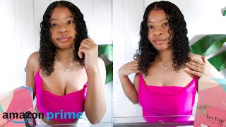 First Time Glueless Wig Install Ft. Jaja Hair (Amazon Prime) | Pluck, Style Baby Hair, Bleach Knots