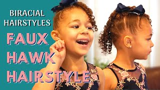 Faux Hawk Curly Hair | Toddler Curly Hairstyles Girl | Defining Curls