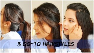 3 Easy College Hairstyles| Simply Braided