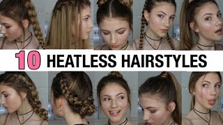 10 Heatless Hairstyles
