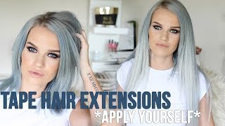 How To Apply Tape Hair Extensions | Kirstie Roche