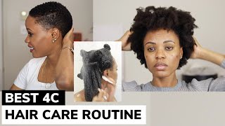 The Best Natural Hair Care Routine For 4C Hair You Will Ever Watch! Extreme Hydration And Growth
