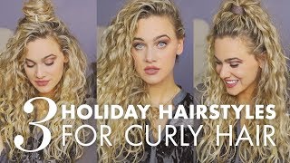 Curly Hairstyles: 3 Quick & Easy Looks For The Holidays