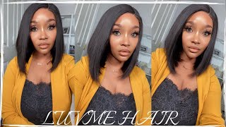 Watch Me Style This Blunt Cut Bob Wig| Install + Style  Ft. Luvme Hair