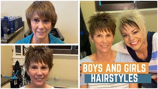 Short Pixie Haircut For Older Women