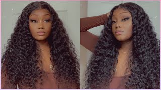 Transparent T-Part Water Wave Lace Wig Ft. Mslynn Hair