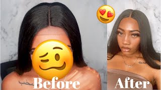 How To Customize A Syntheic Wig | Fake Scalp Method