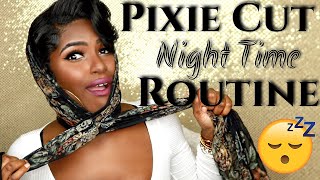 Pixie Cut Night Routine | Relaxed Short Hair | Idesign8