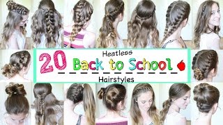 20 Back To School Heatless Hairstyles  | School Hairstyles | Braidsandstyles12