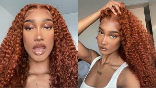 Ginger Hair Color | Watch Me Color + Install This Lace Front Wig | Ft. World New Hair