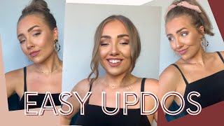 5 Easy Updos | Updos For Straight Hair