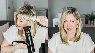 How To Blow Dry + Round Brush Medium Hair For Maximum Volume
